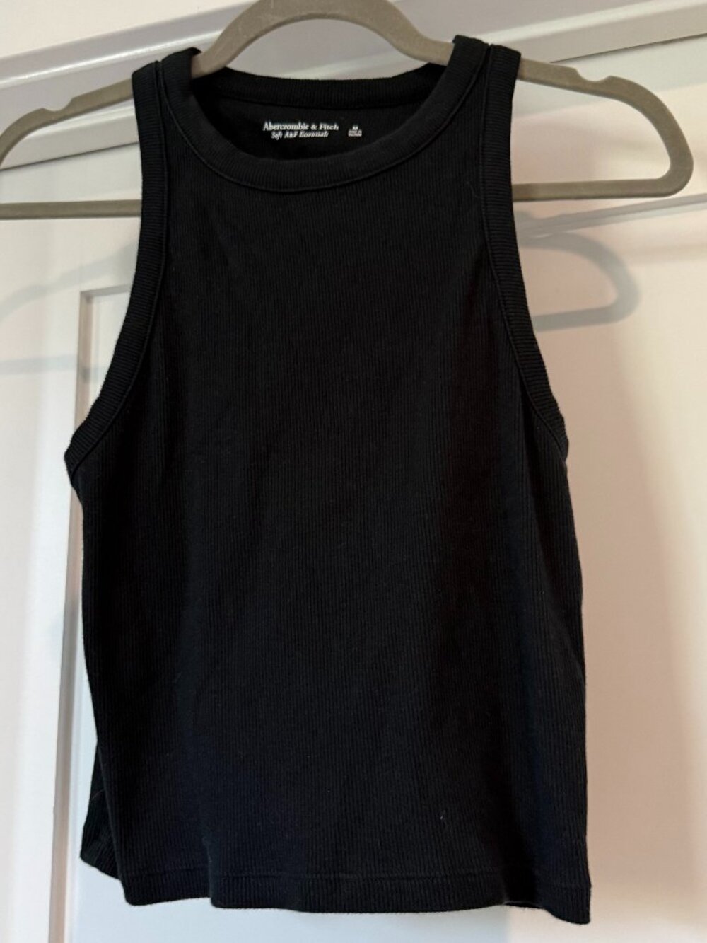 Abercrombie Soft A&F Essentials Cropped Ribbed Tank